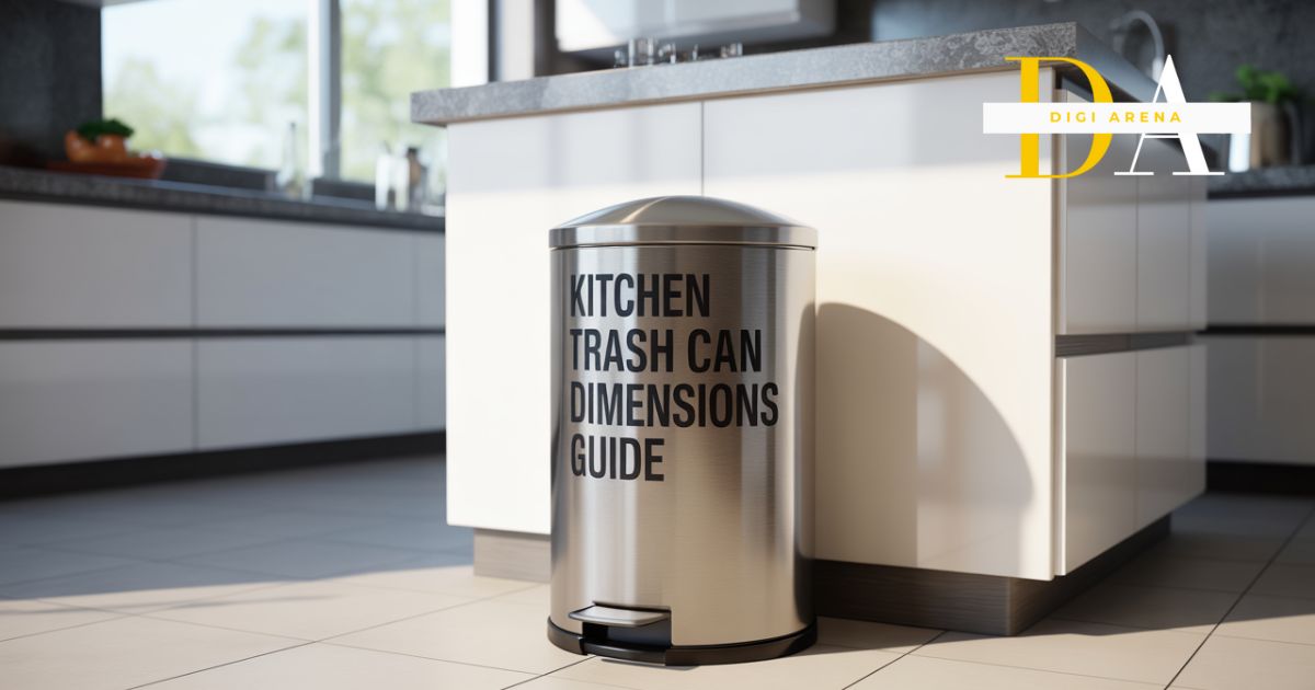 kitchen trash can dimensions